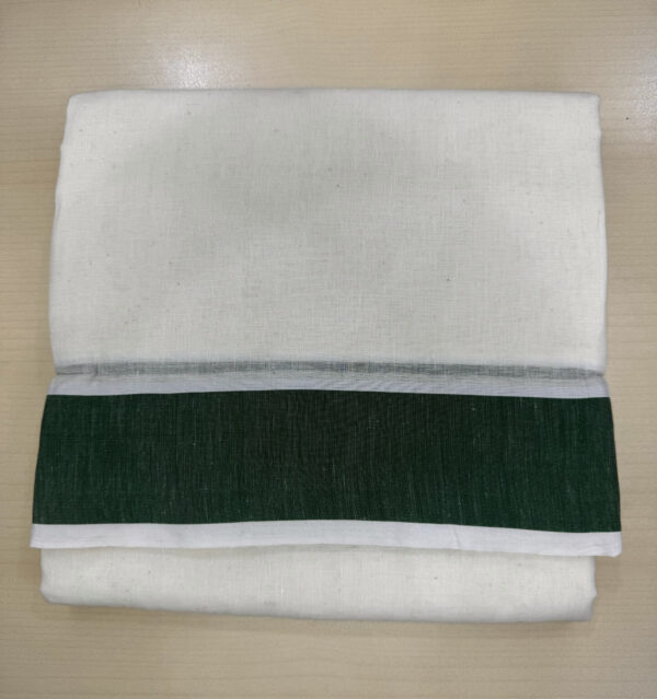 Pure Cotton Cream Dhoti With 2″ Gundanji Border